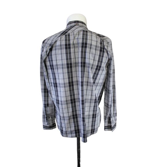 Amp Lify  /Long sleeved button up/ (Size M) Gray/Black - Picture 3 of 15